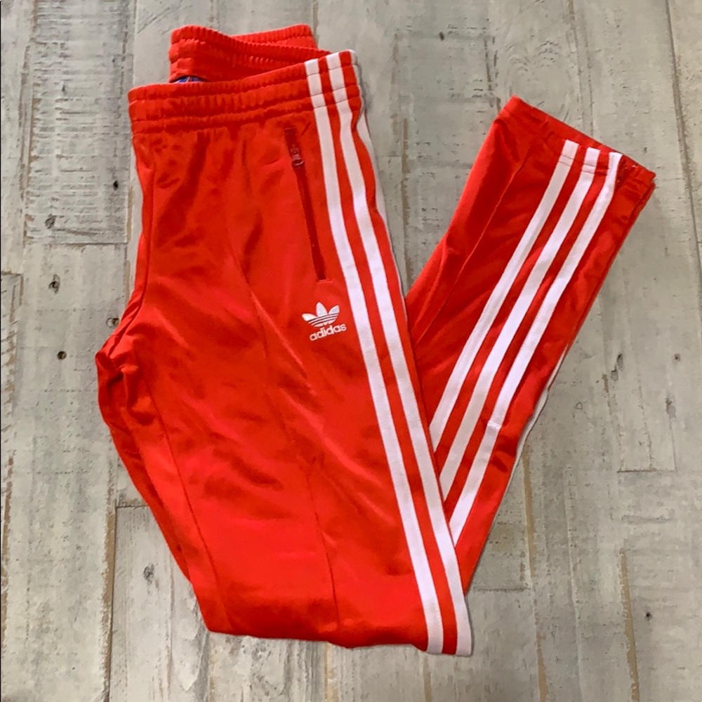 Red Adidas joggers! Never worn